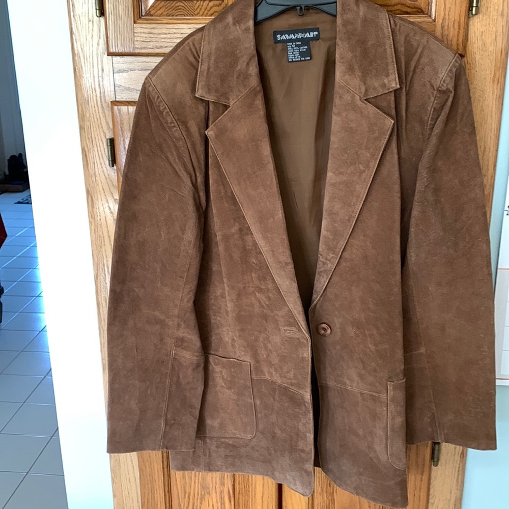 Chocolate Brown leather jacket